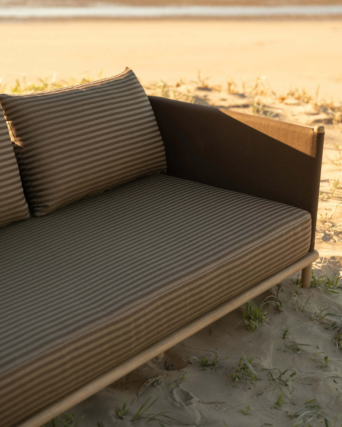 Lonnie Outdoor 3 Seater Sofa - Pebble Stripe