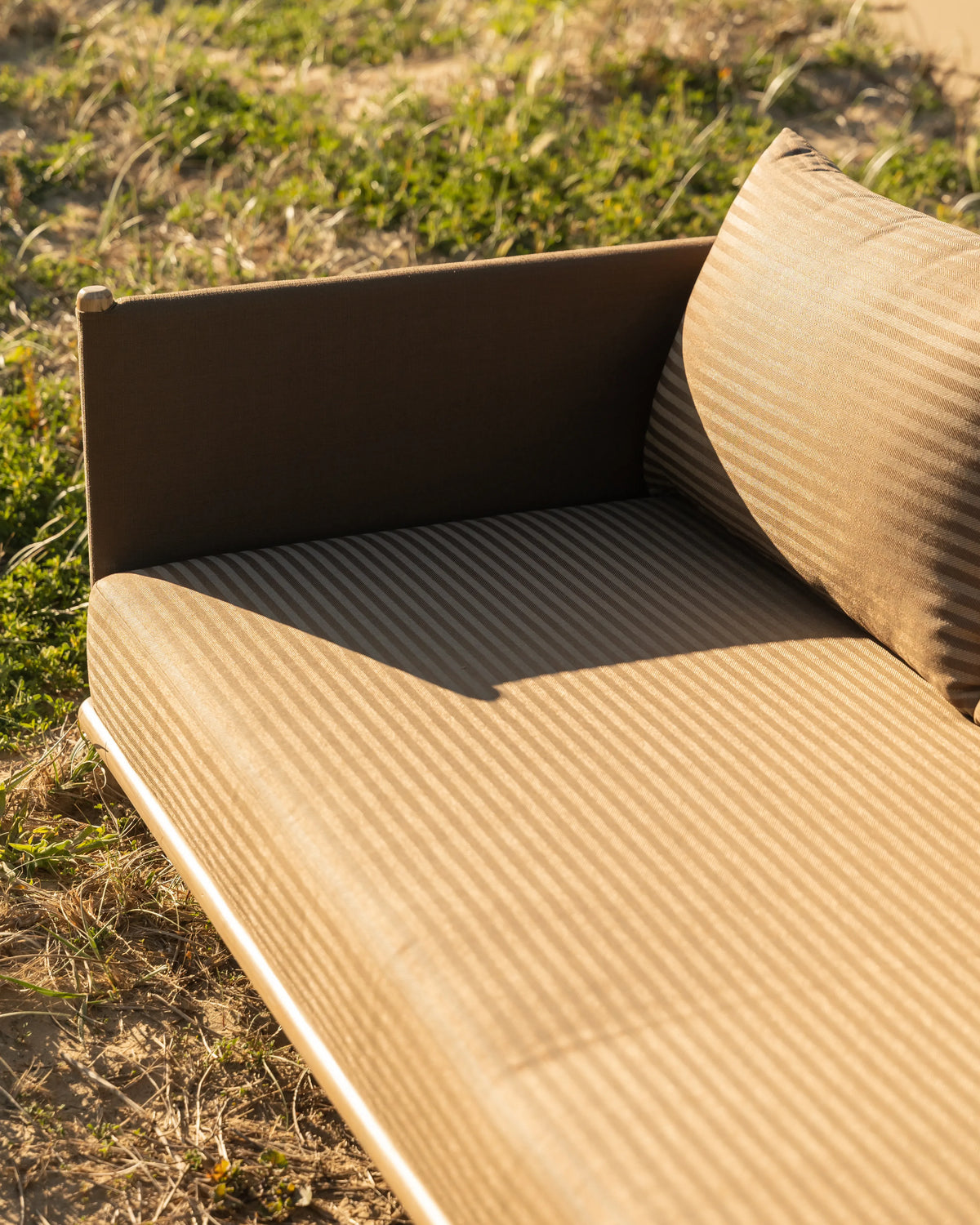 Lonnie Outdoor 3 Seater Sofa - Pebble Stripe