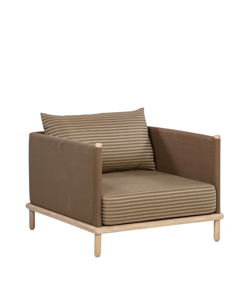 Lonnie Outdoor Armchair - Pebble Stripe