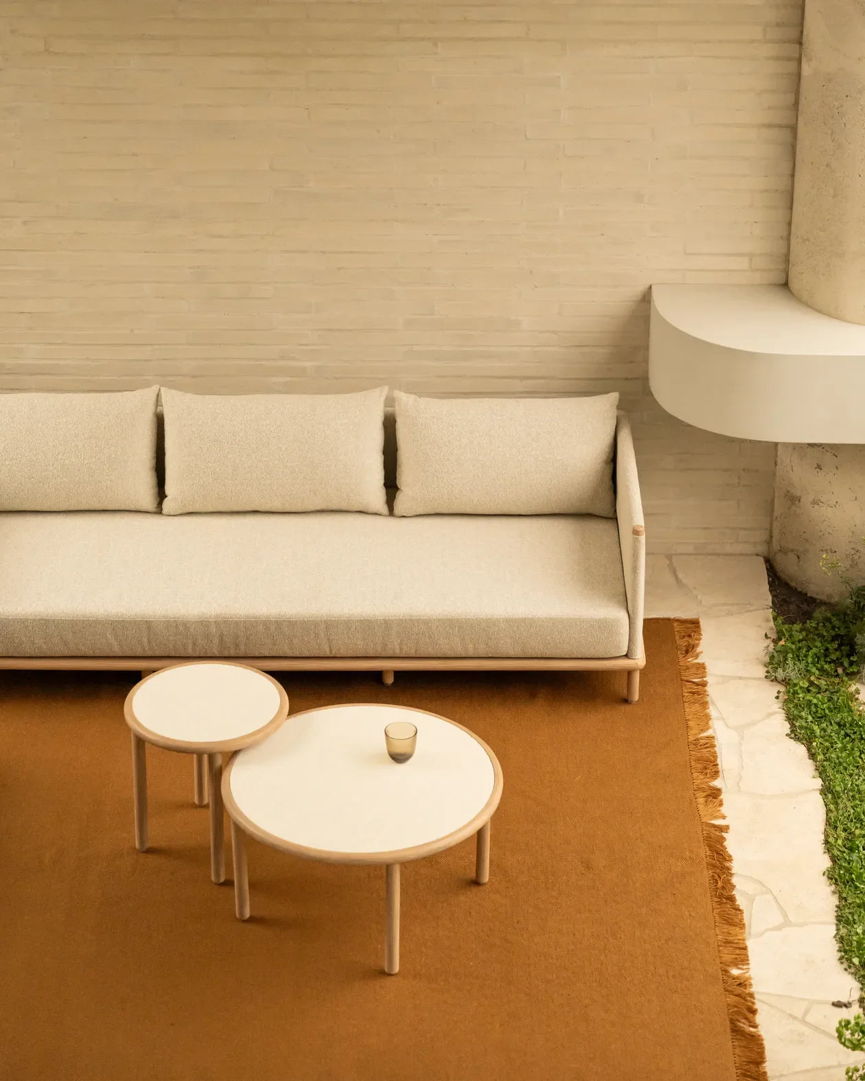 Lonnie Outdoor Coffee Table Large - Warm White