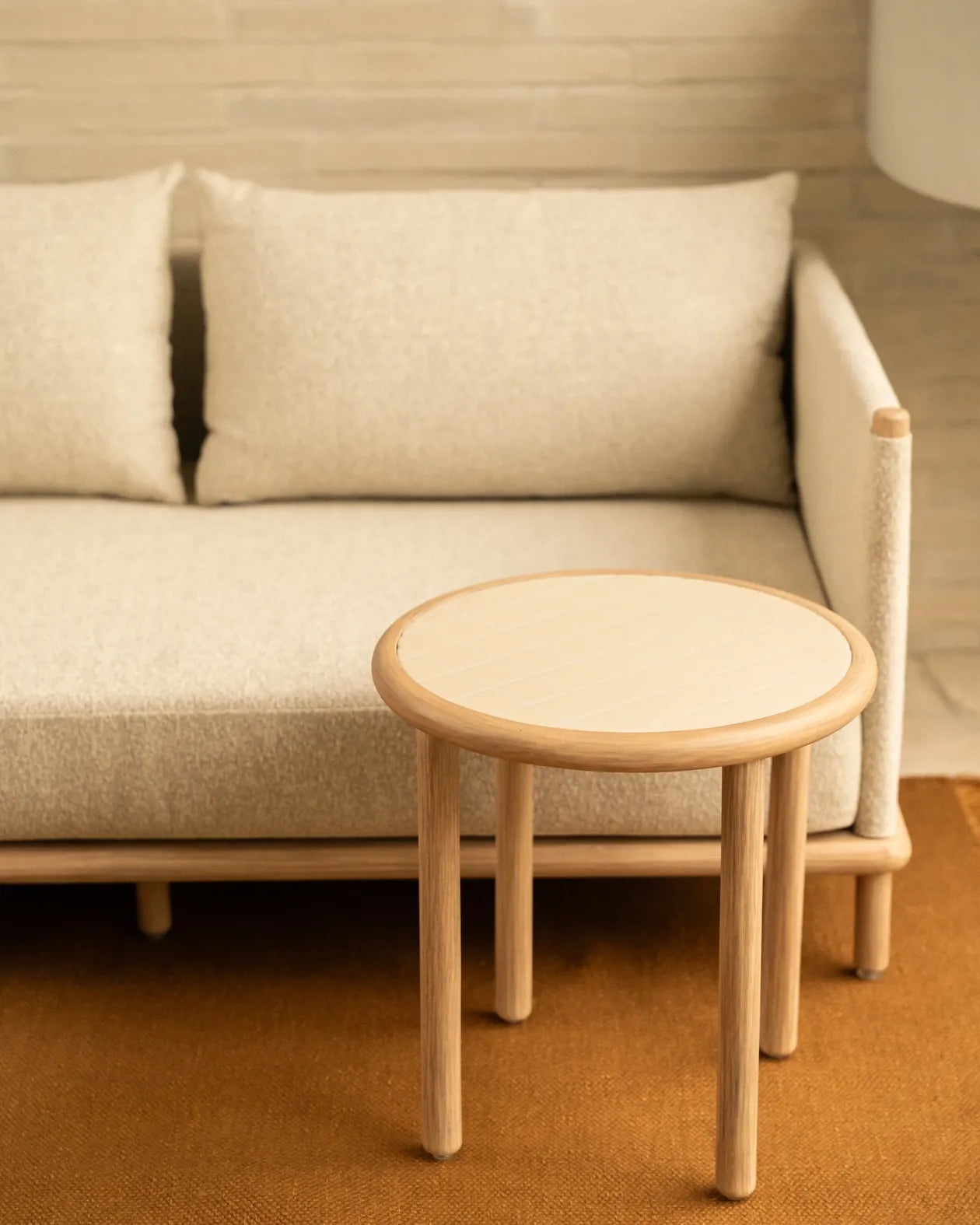 Lonnie Outdoor Side Table - Warm White