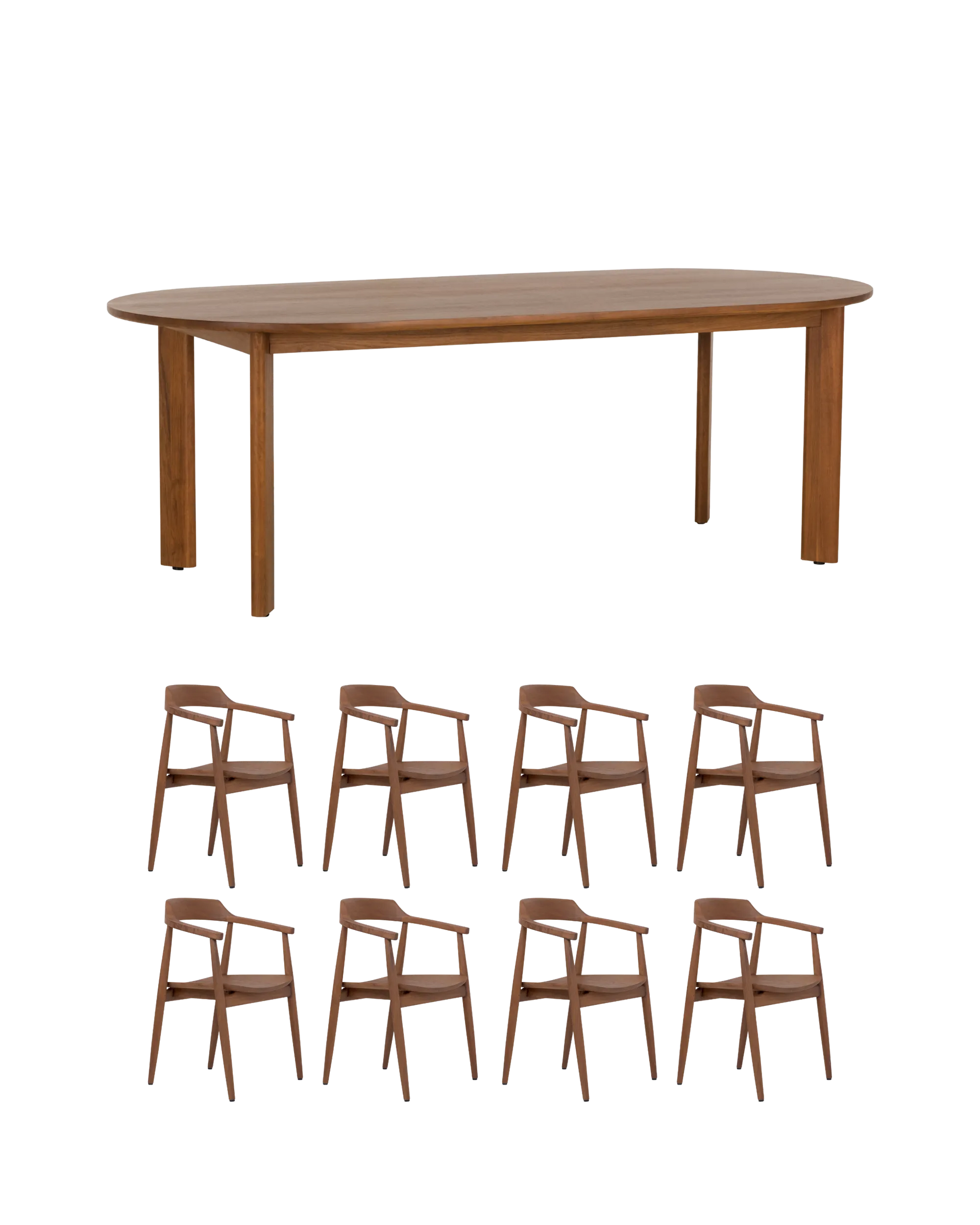 Loop Dining Package - 220cm / Teak