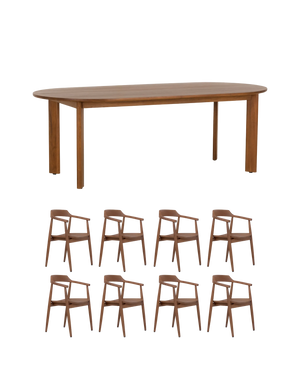 Loop Dining Package - 220cm / Teak