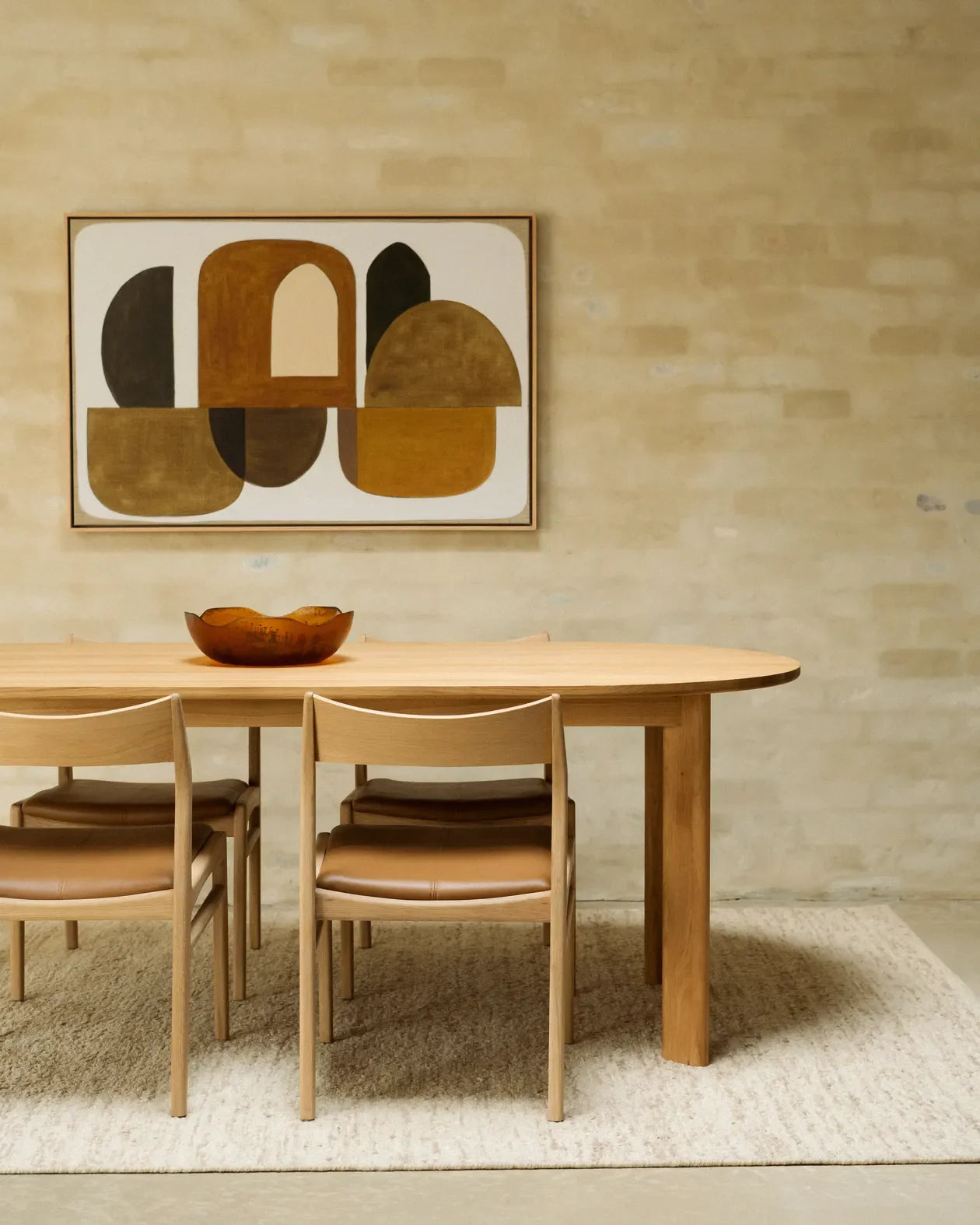 Buy Loop Dining Table 180cm - Oak by RJ Living online - RJ Living