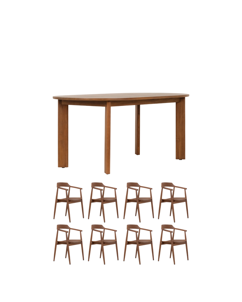 Loop Dining Package - 180cm / Teak