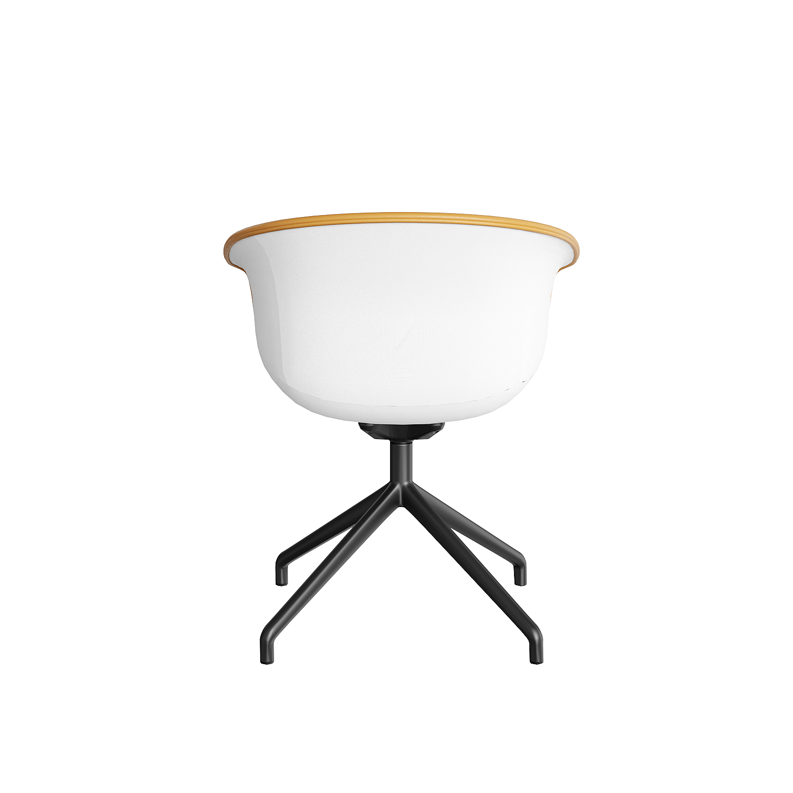 Queen Dining Chair With 4 Way Leg - Pu / White / Black