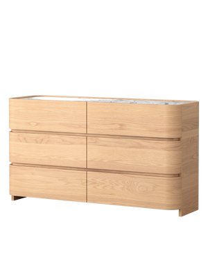 Brodie Six Drawer Chest - Oak