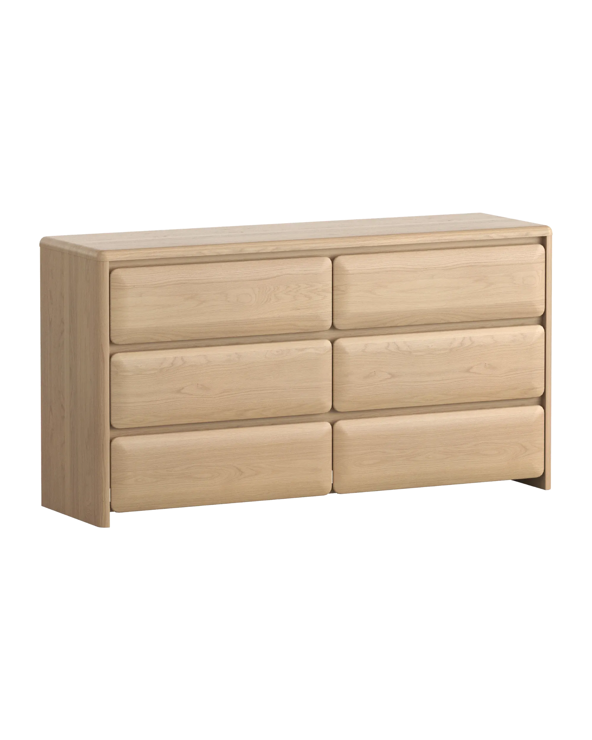 Juno 6 Drawer Chest - Oak Crema