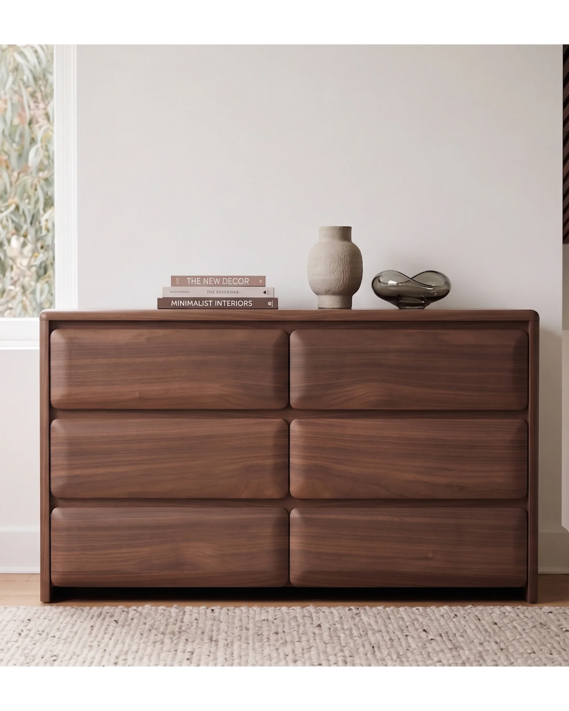 Juno 6 Drawer Chest - Walnut