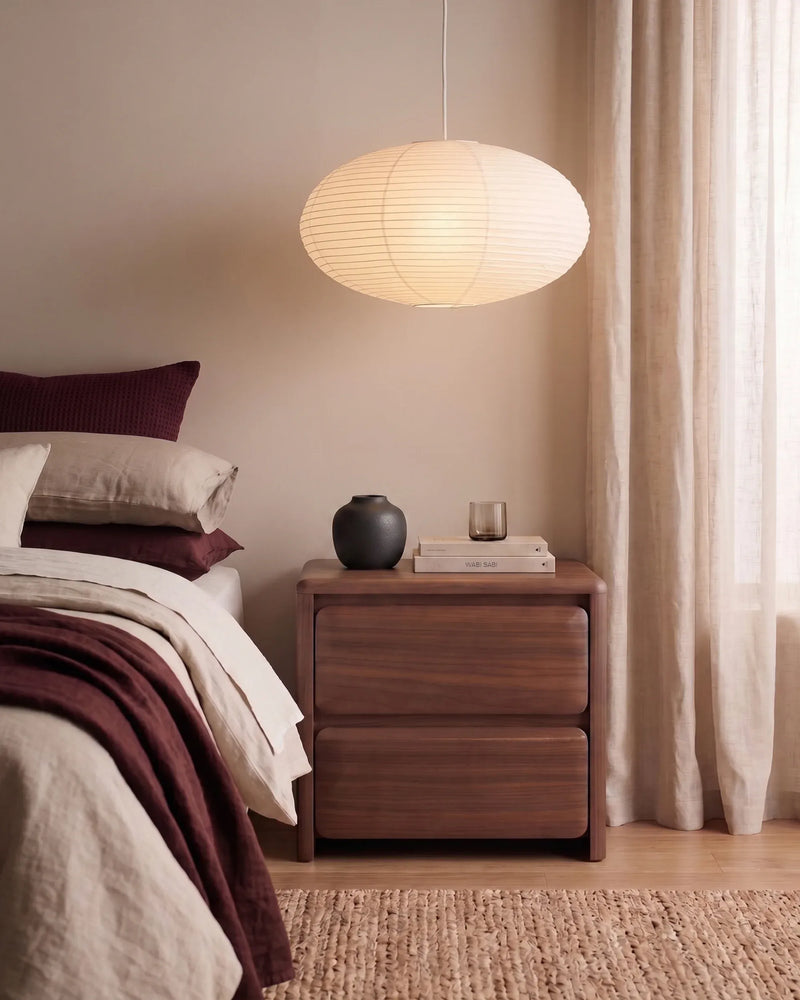 Juno Bedside Table - Walnut
