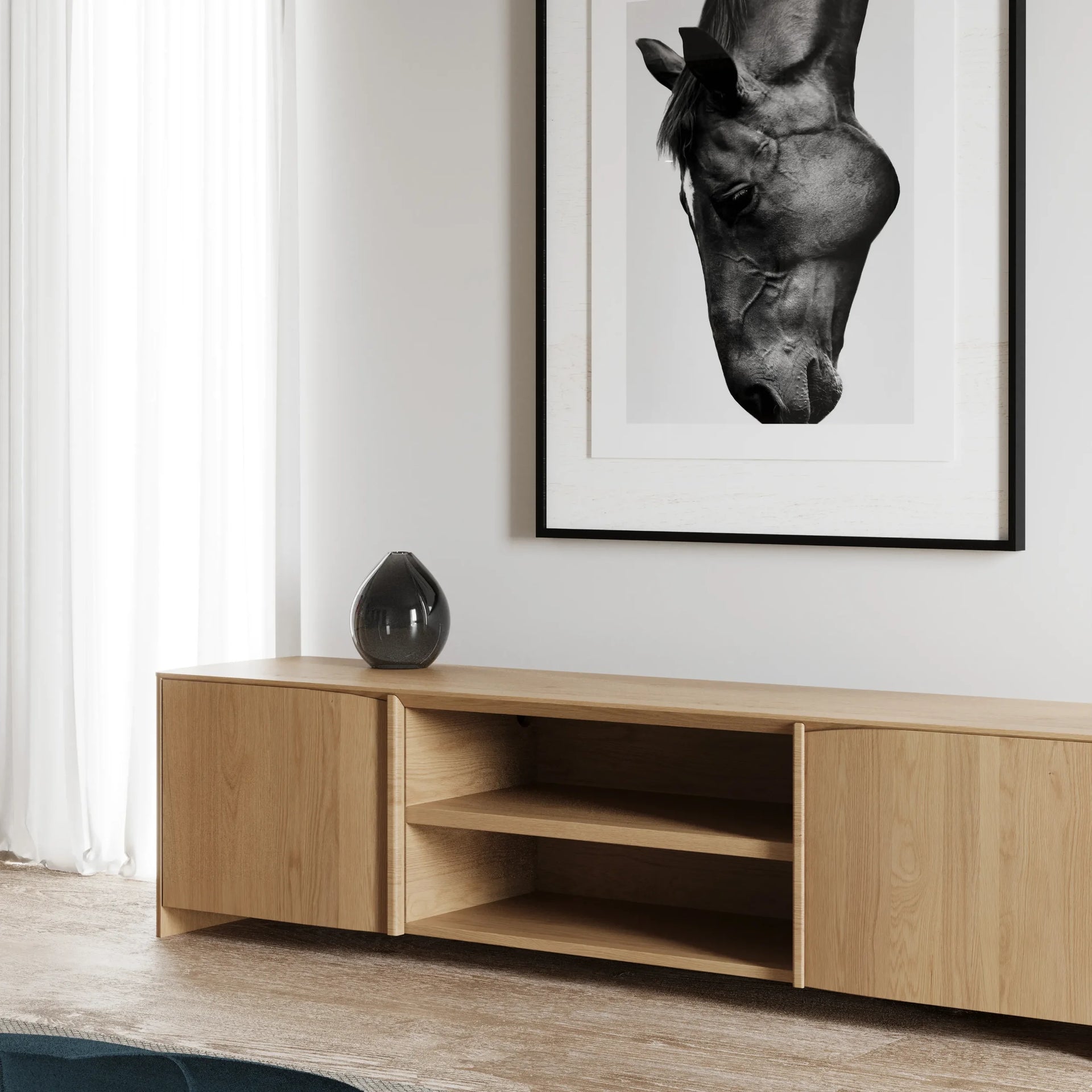 Lana Entertainment Unit 200cm - Oak