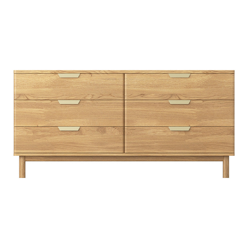 Jaya Six Drawer Chest - Oak