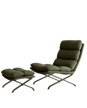 Arvi Occasional Chair & Ottoman - Green
