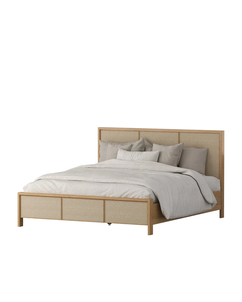 Peggy King Bed - Oak