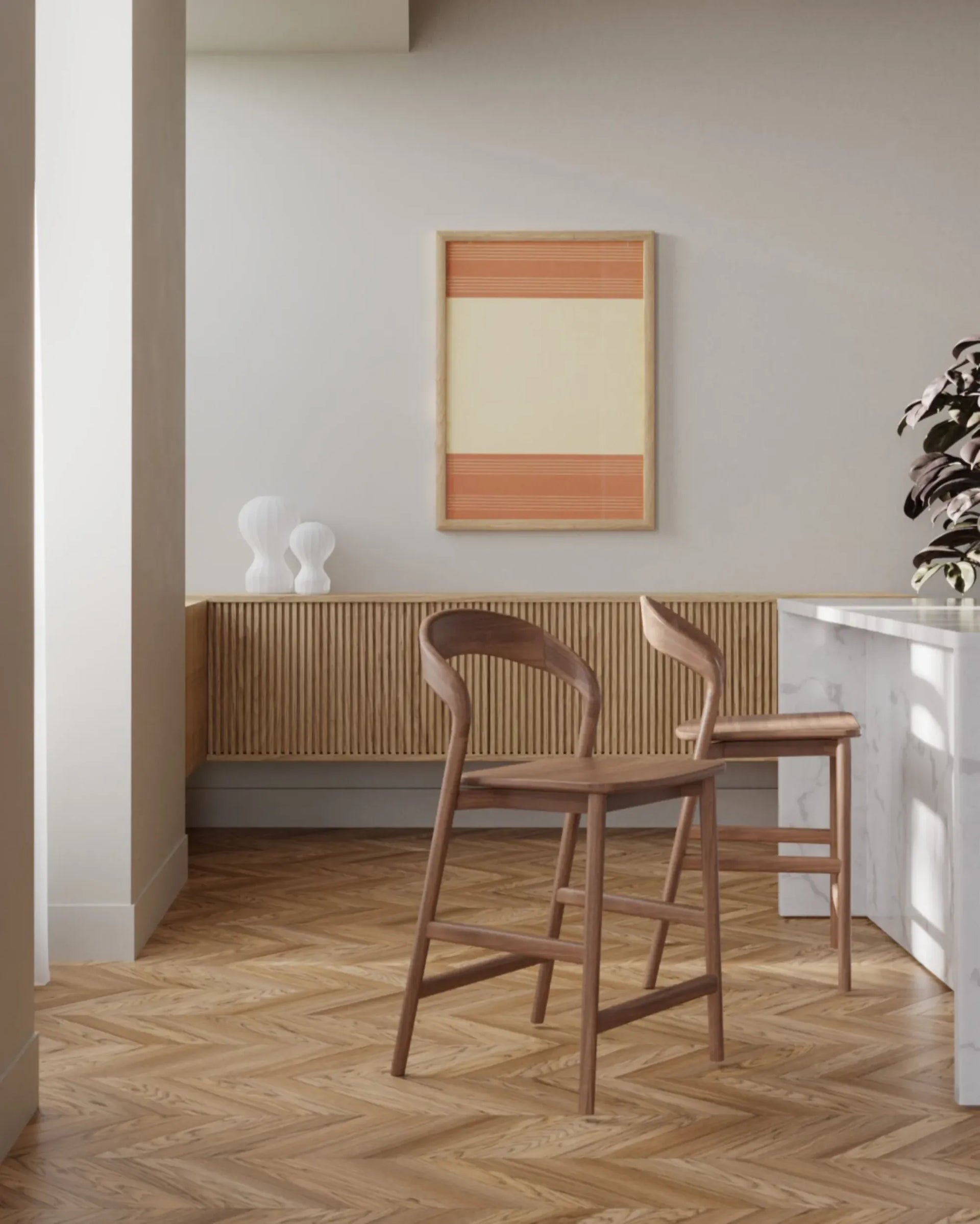 Tempo Barstool - Walnut