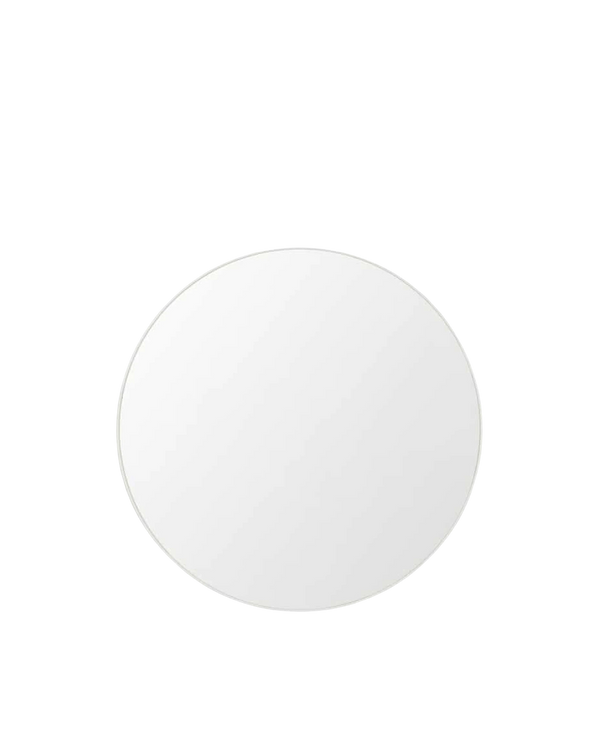 Flynn Round Mirror - White 100cm