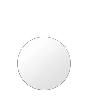 Flynn Round Mirror - Mid Grey 80cm
