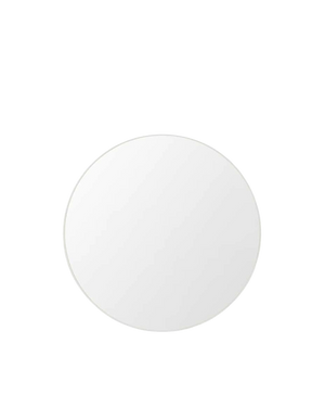 Flynn Round Mirror - White 50cm