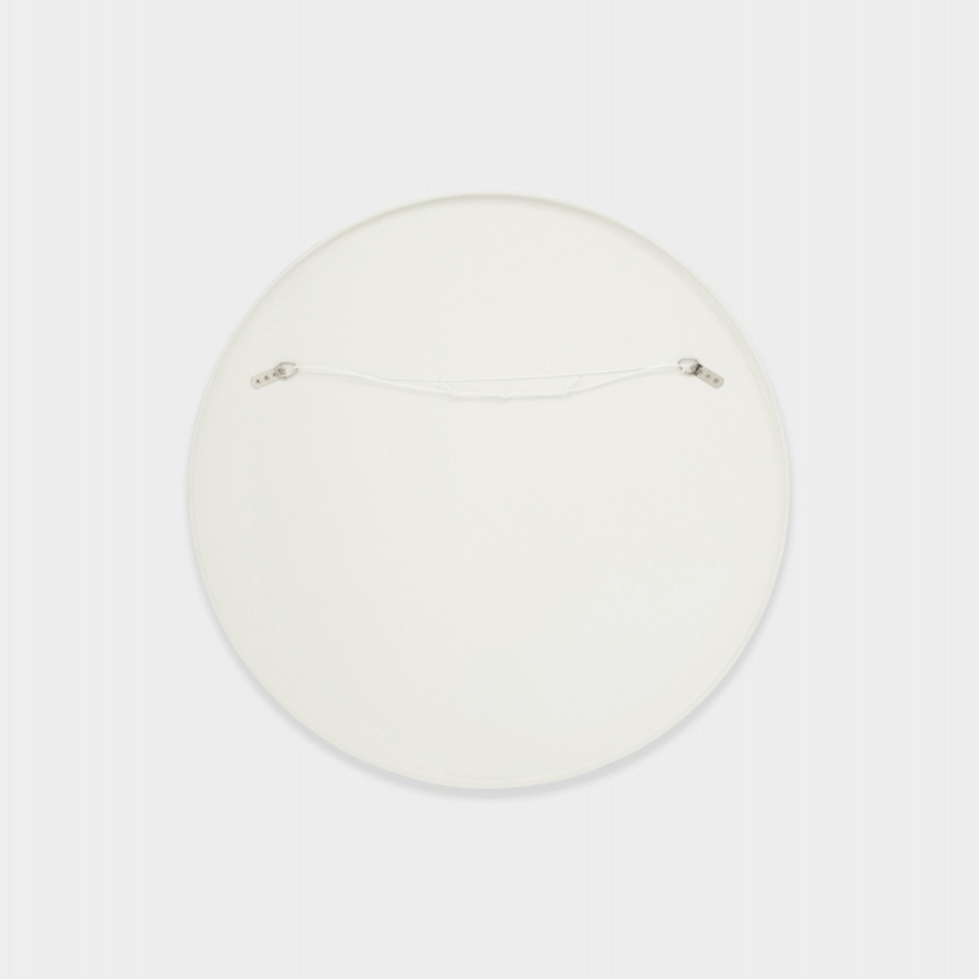 Flynn Round Mirror - White 50cm