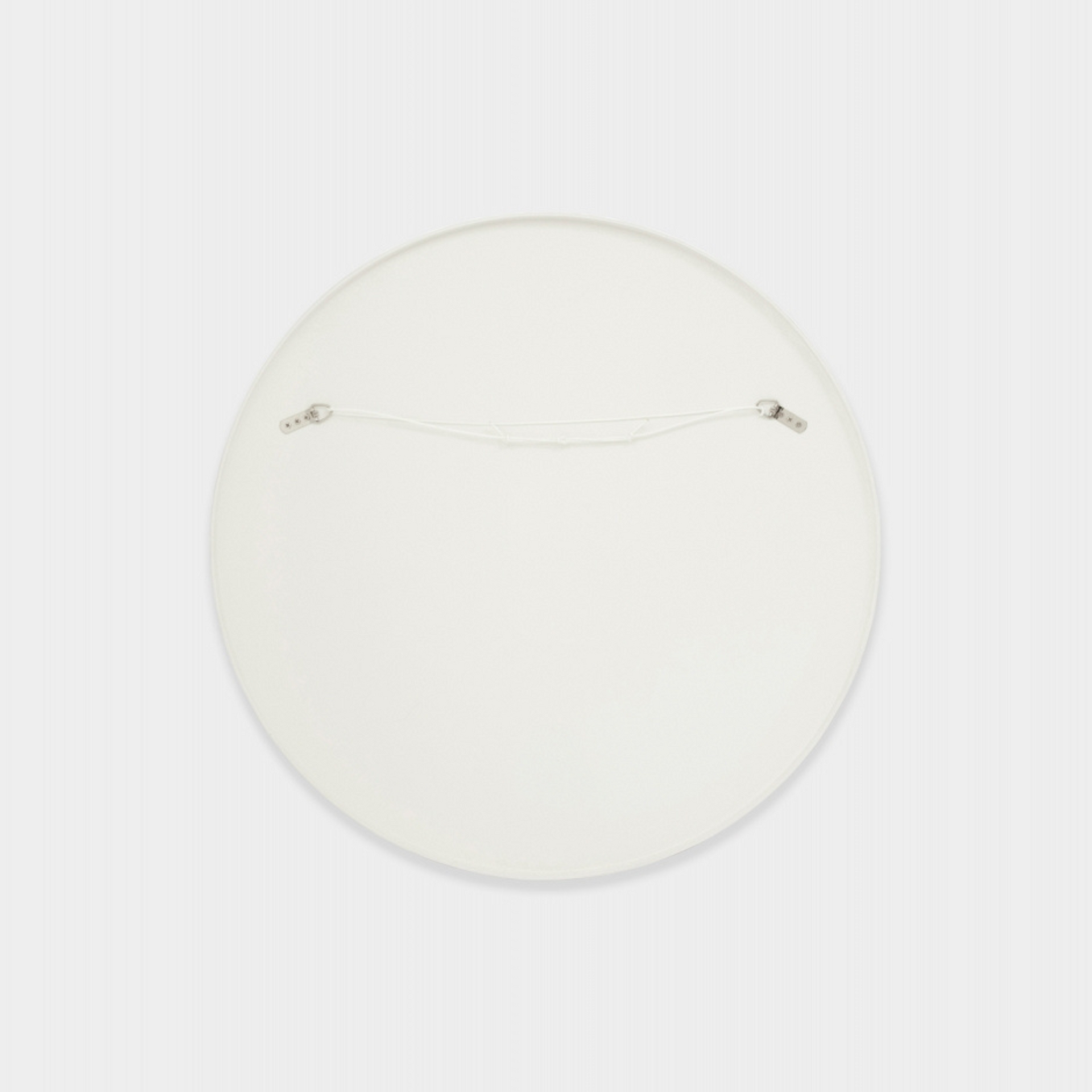 Flynn Round Mirror - White 80cm