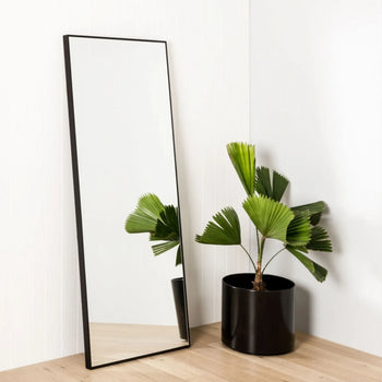 Flynn Leaner Mirror - Black 90cm x 180cm
