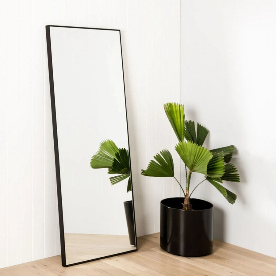 Flynn Leaner Mirror - Black 65cm x 165cm