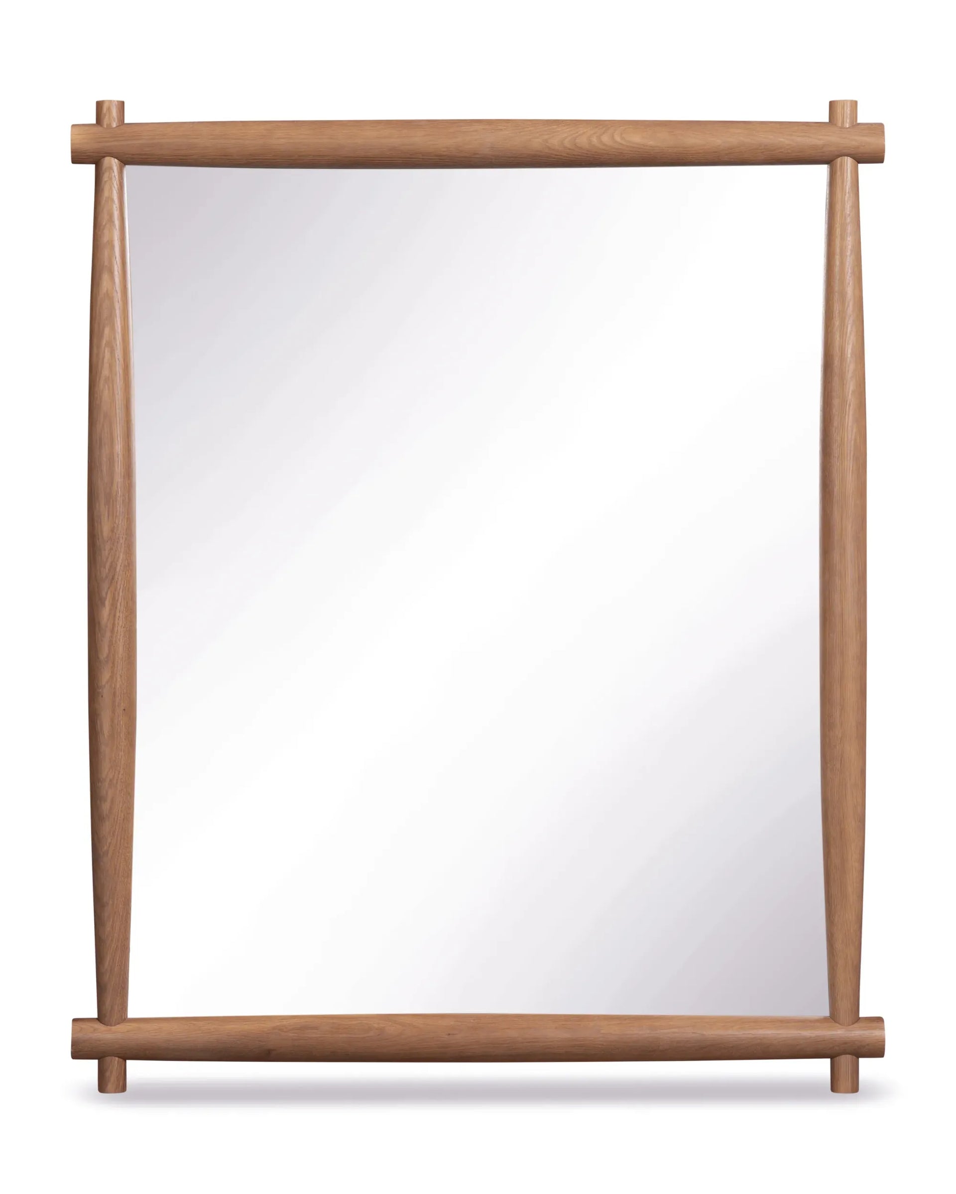 Brim Wall Mirror - Deep Oak
