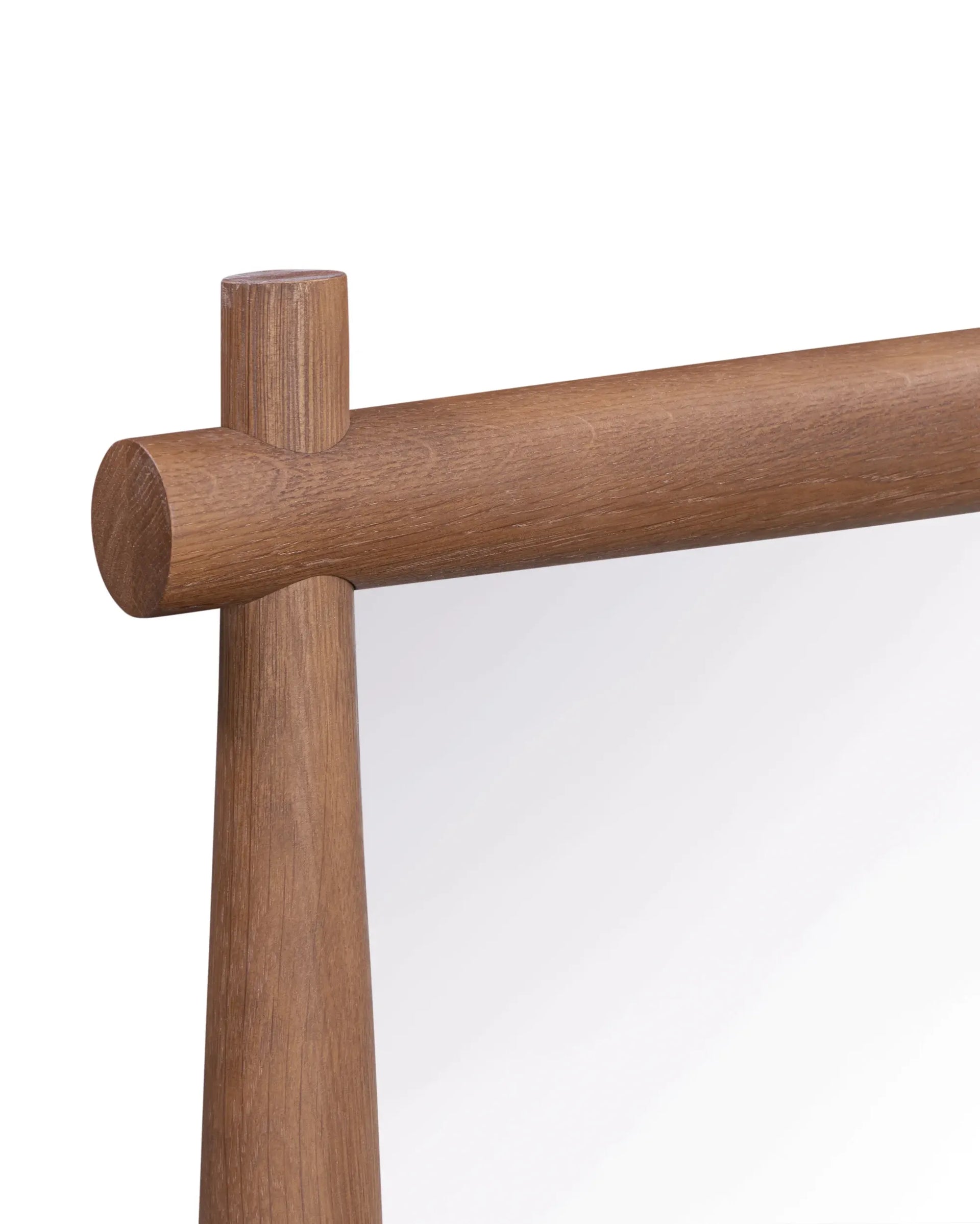 Brim Wall Mirror - Deep Oak