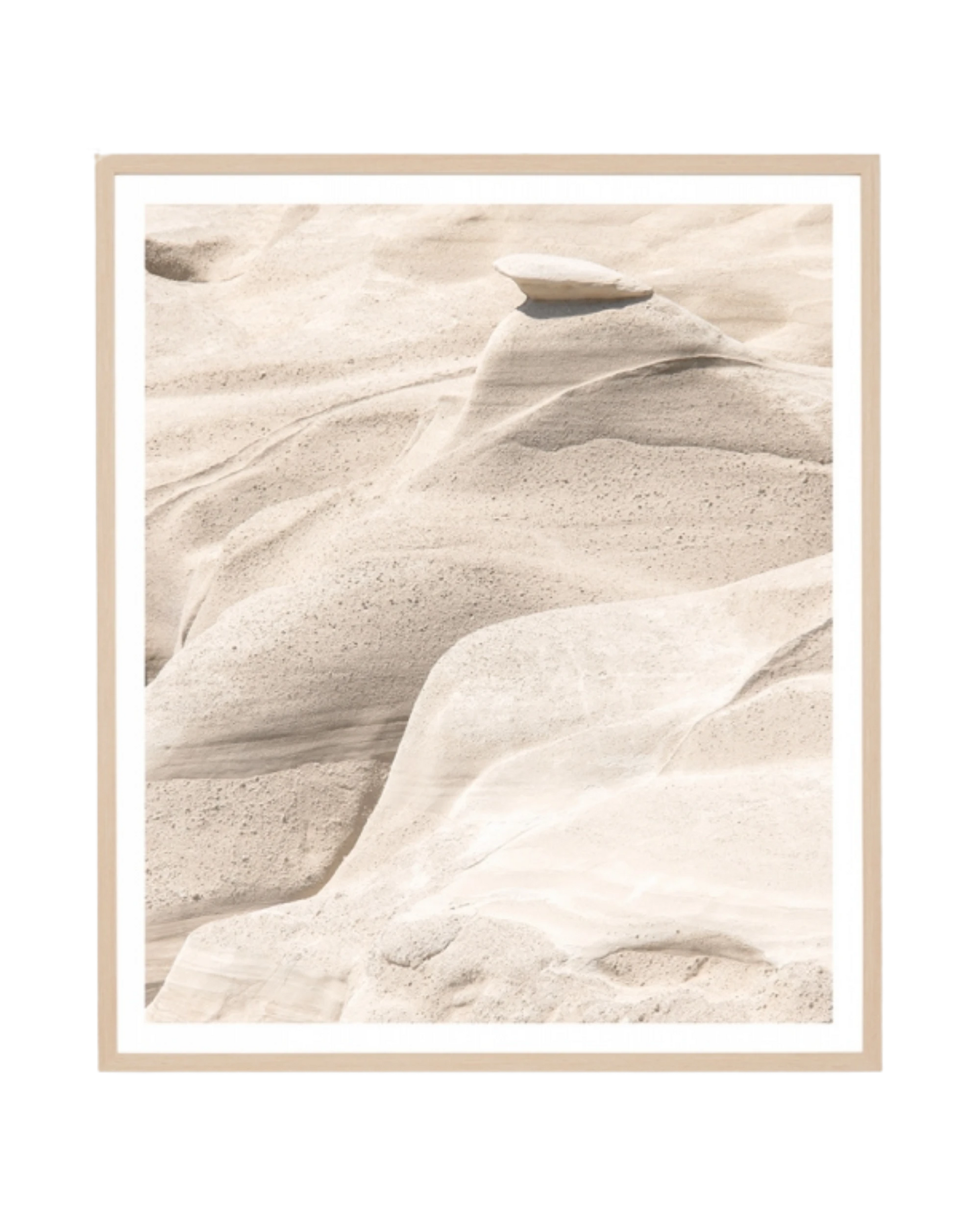 Ancient Formation Print 73cm x 85cm - Light Timber Frame
