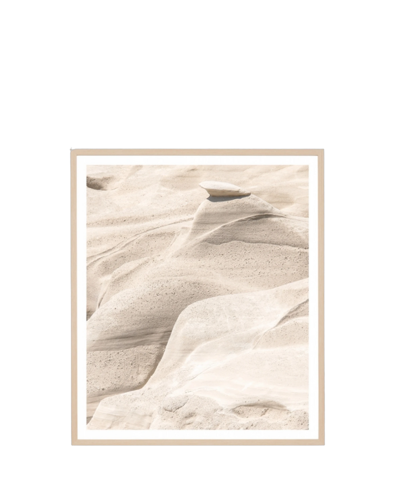 Ancient Formation Print 73cm x 85cm - Light Timber Frame