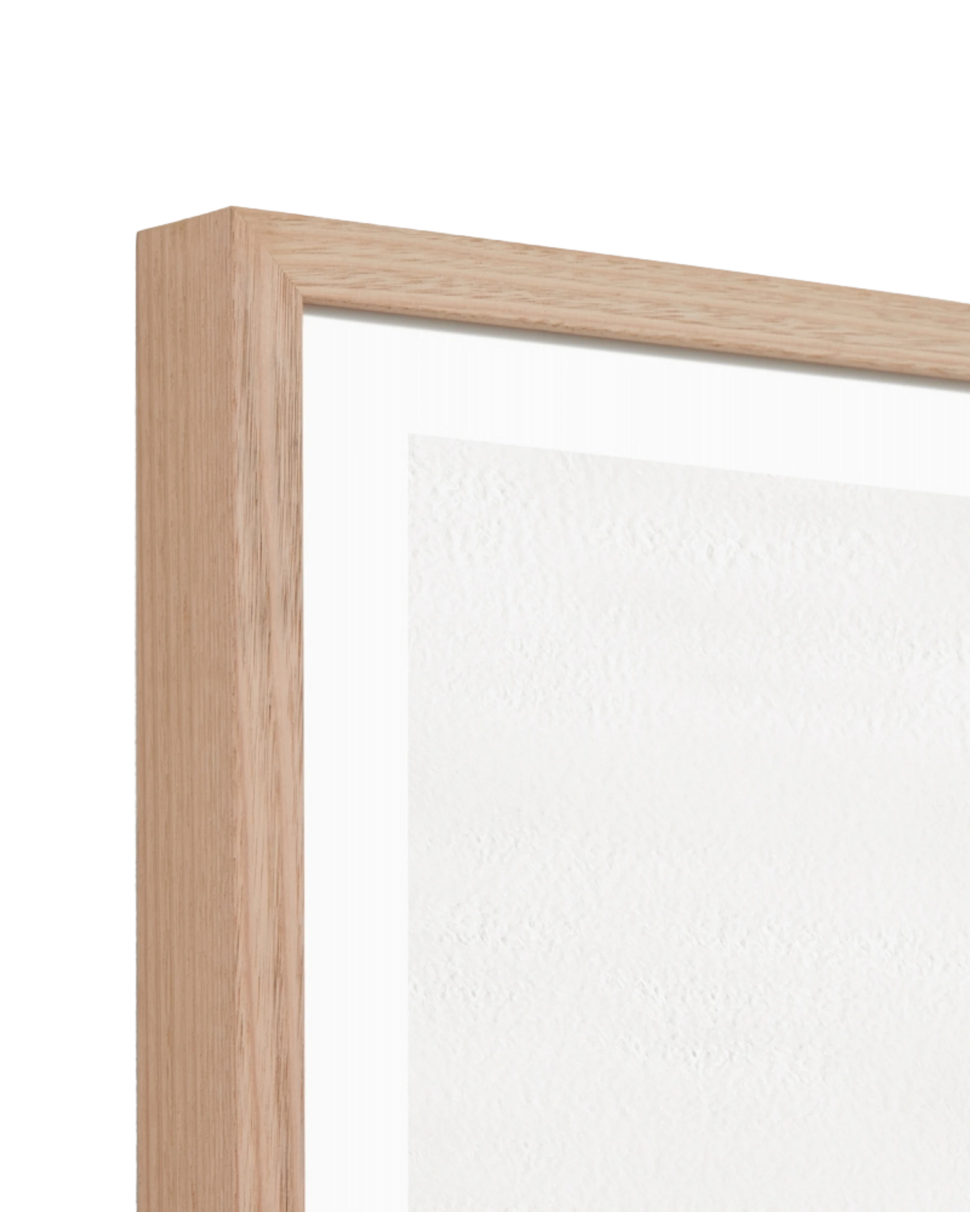 Arctic Flow Print 83cm x 83cm - Light Timber Frame