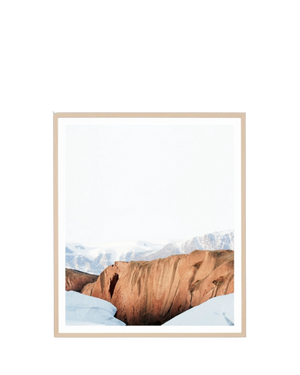 Arctic View Print 73cm x 85cm - Light Timber Frame