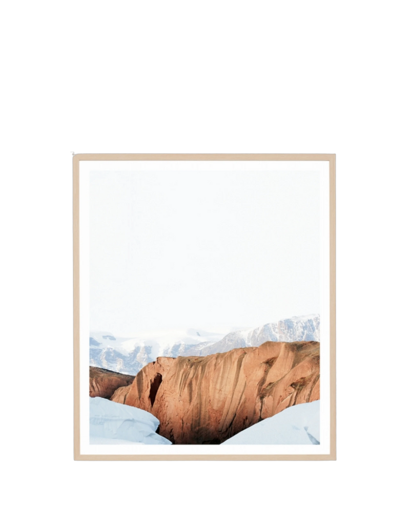 Arctic View Print 88cm x 103cm - Light Timber Frame