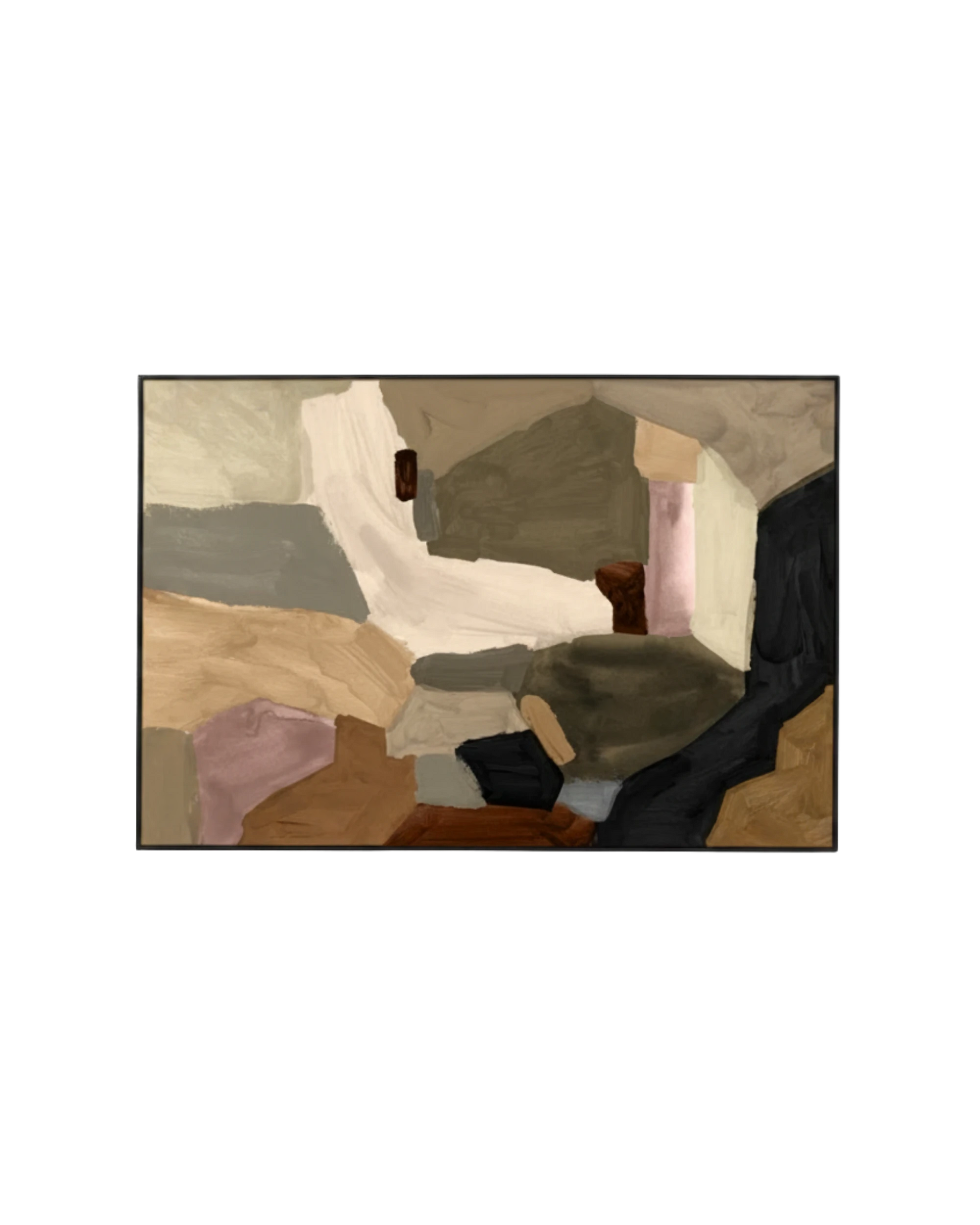 Armin Earth Canvas Print 90cm x 60cm - Black Frame