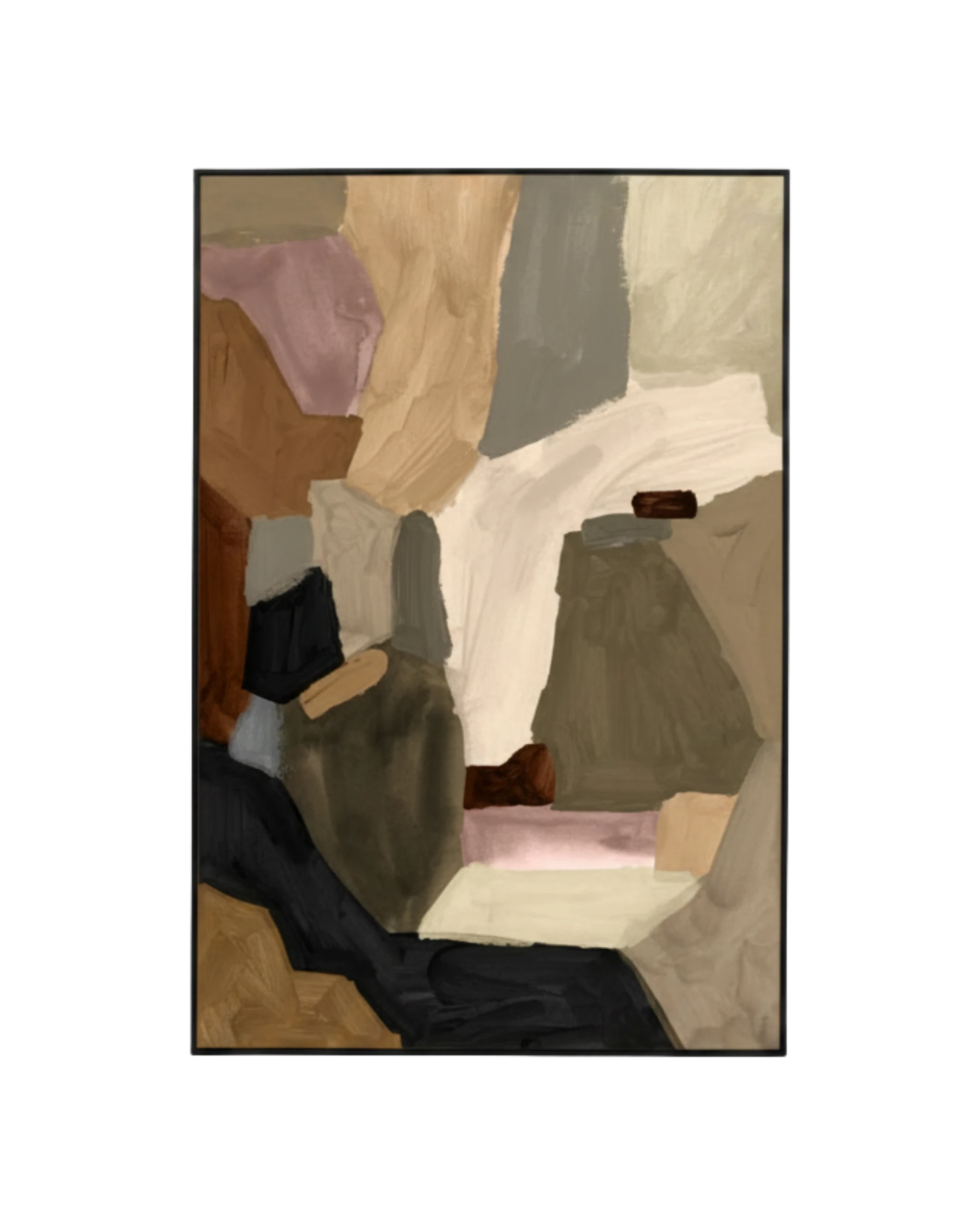 Armin Earth Canvas Print 120cm x 80cm - Black Frame