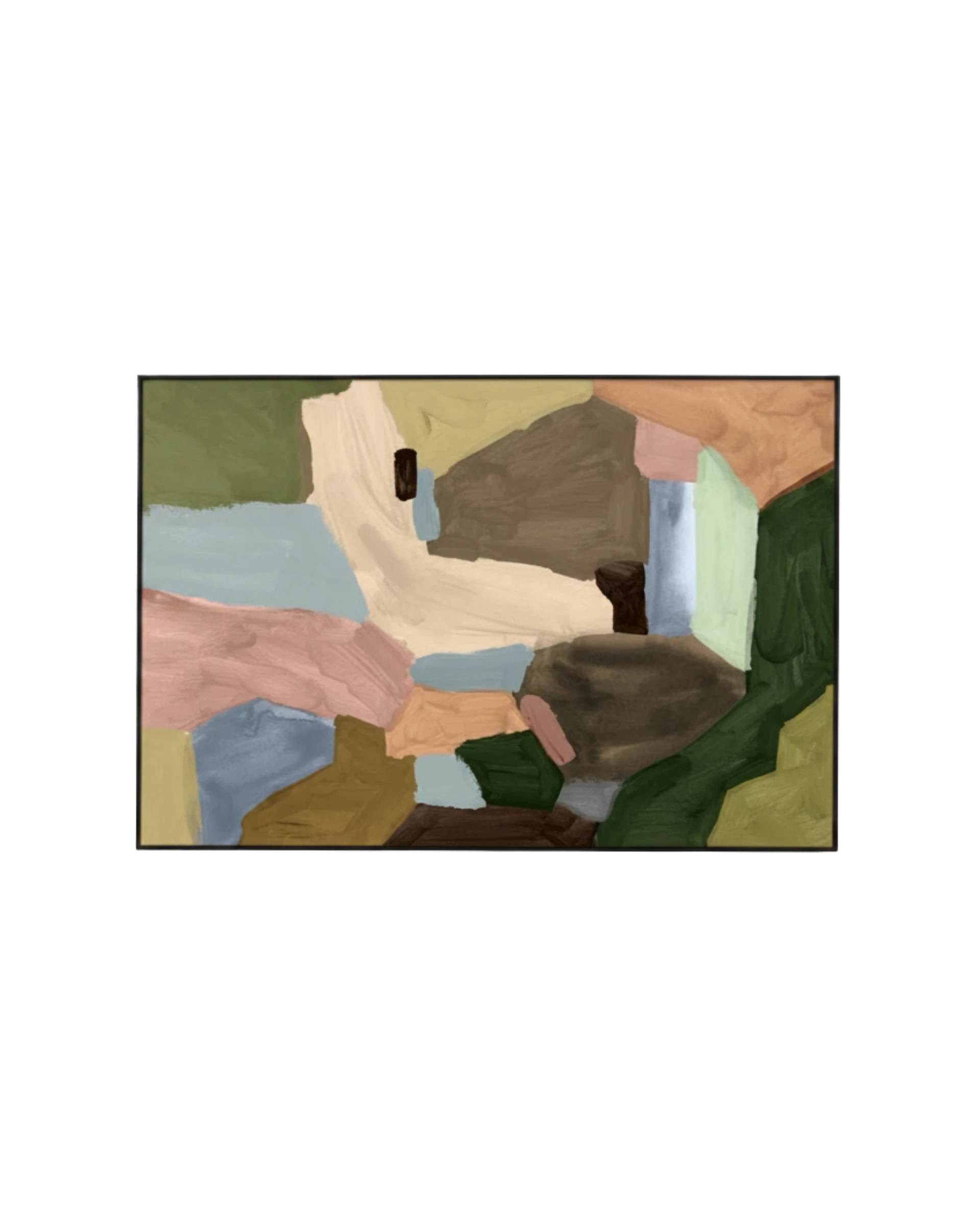 Armin Multi Canvas Print 90cm x 60cm - Black Frame