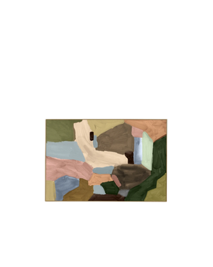 Armin Multi Canvas Print 90cm x 60cm - Light Timber Frame
