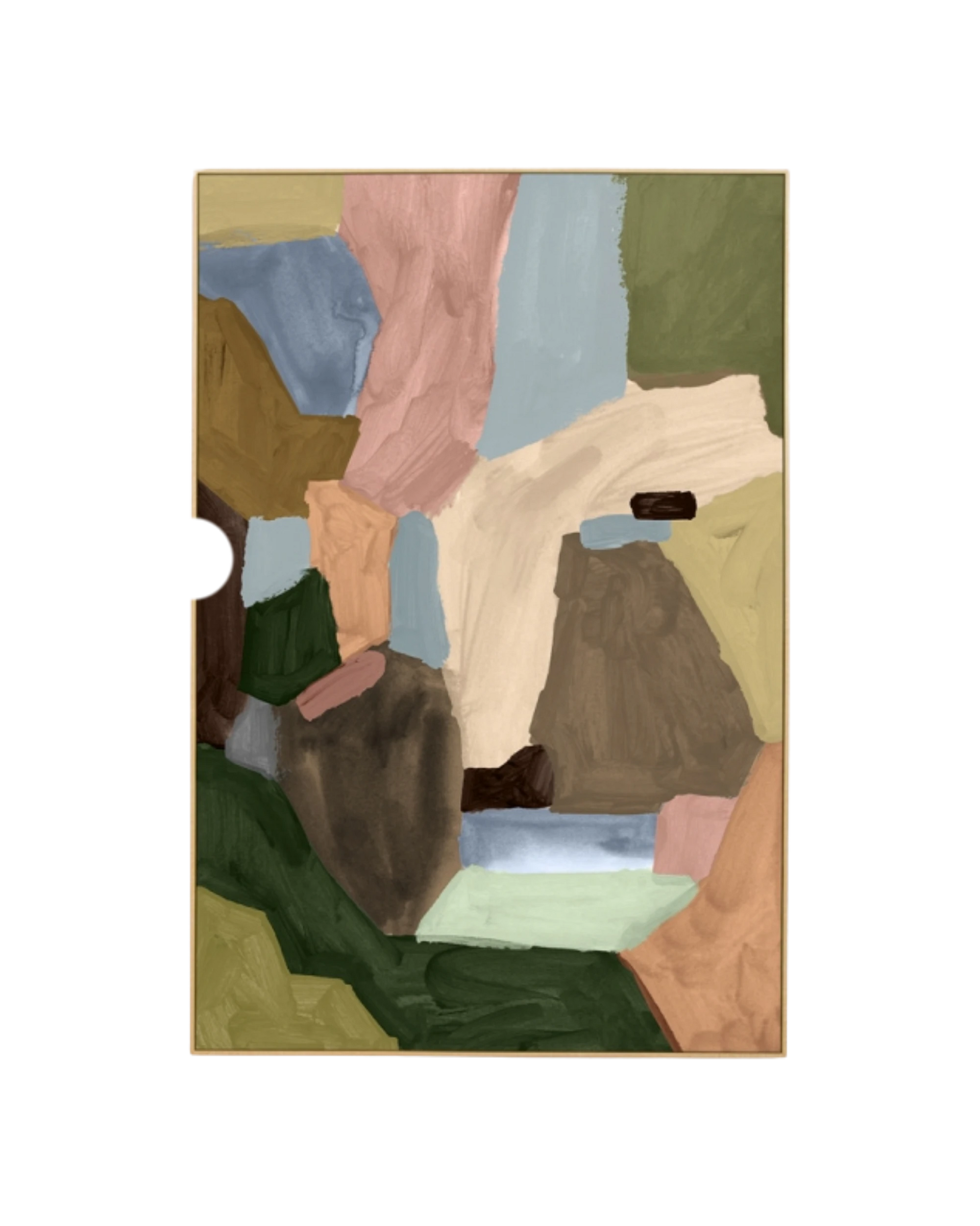 Armin Multi Canvas Print 120cm x 80cm - Light Timber Frame