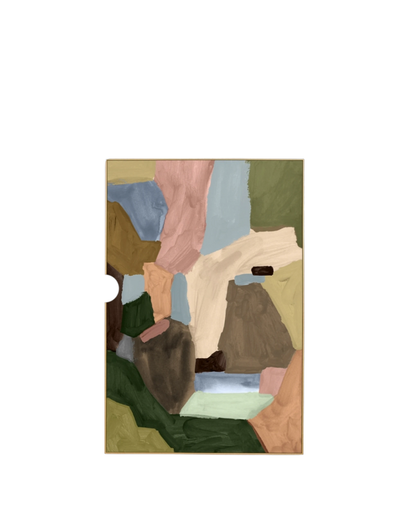 Armin Multi Canvas Print 120cm x 80cm - Light Timber Frame