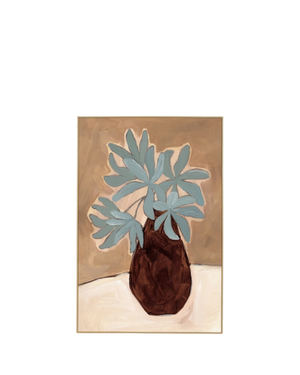 Bold Arrangement Nutmeg 2 Canvas Print 60cm x 90cm - Light Timber Frame