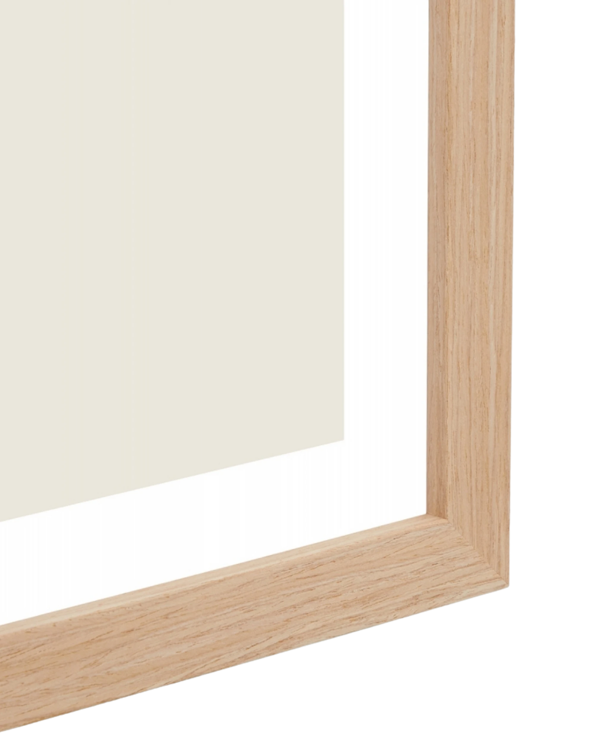 Bold Bouquet Mustard Print 67cm x 87cm - Light Timber Frame