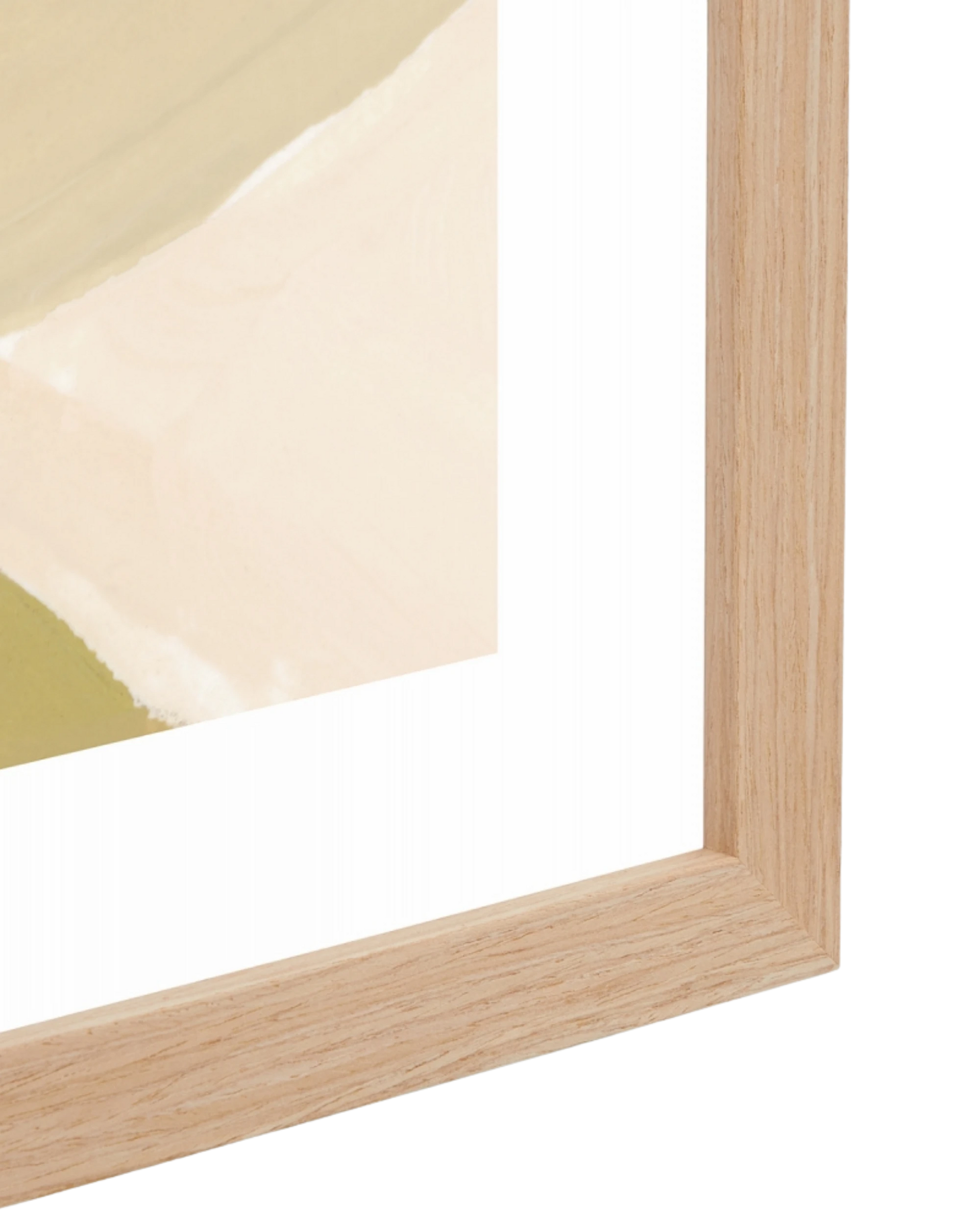 Bold Posy Summer Portait Print 88cm x 103cm - Light Timber Frame