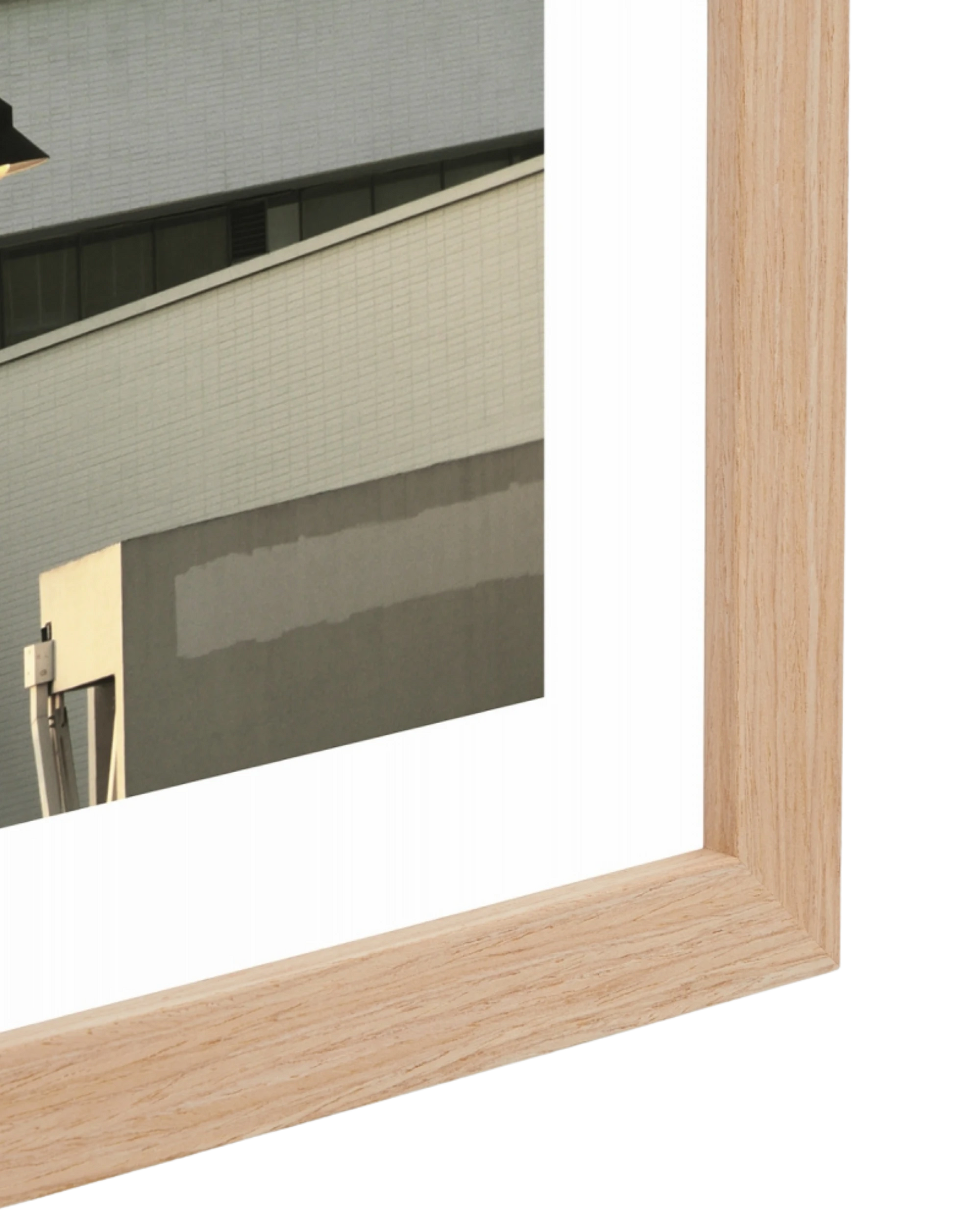 Californian Architecture Print 122cm x 87cm - Light Timber Frame