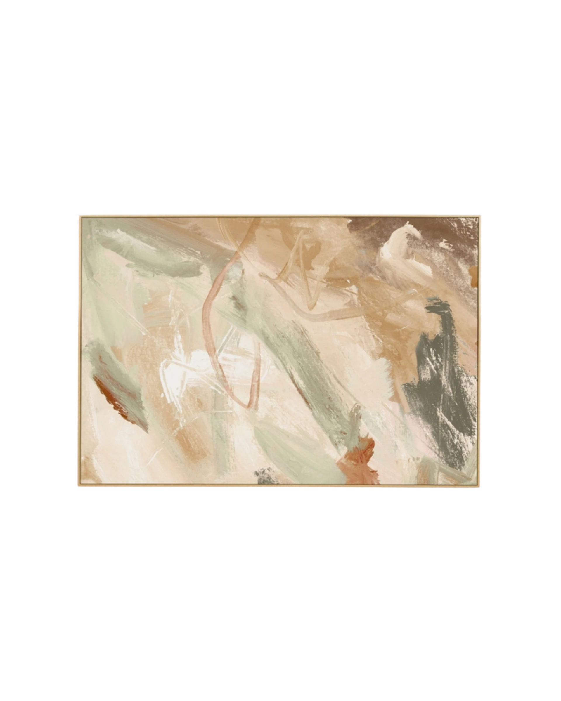 Carmen Moss 1 Canvas Print 60cm x 90cm - Light Timber Frame