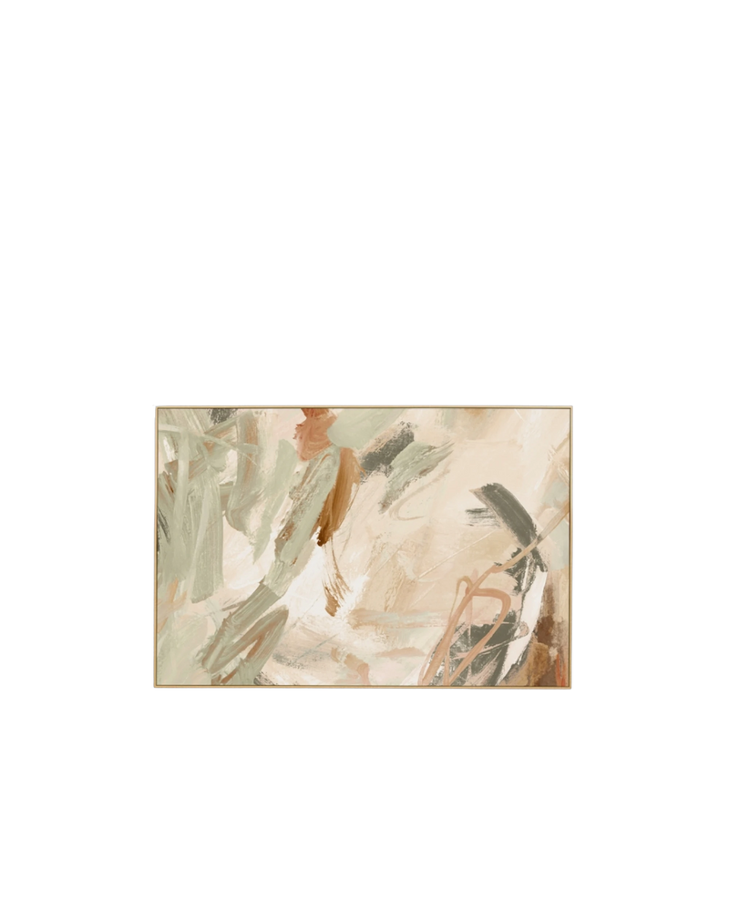 Carmen Moss 2 Canvas Print 60cm x 90cm - Light Timber Frame