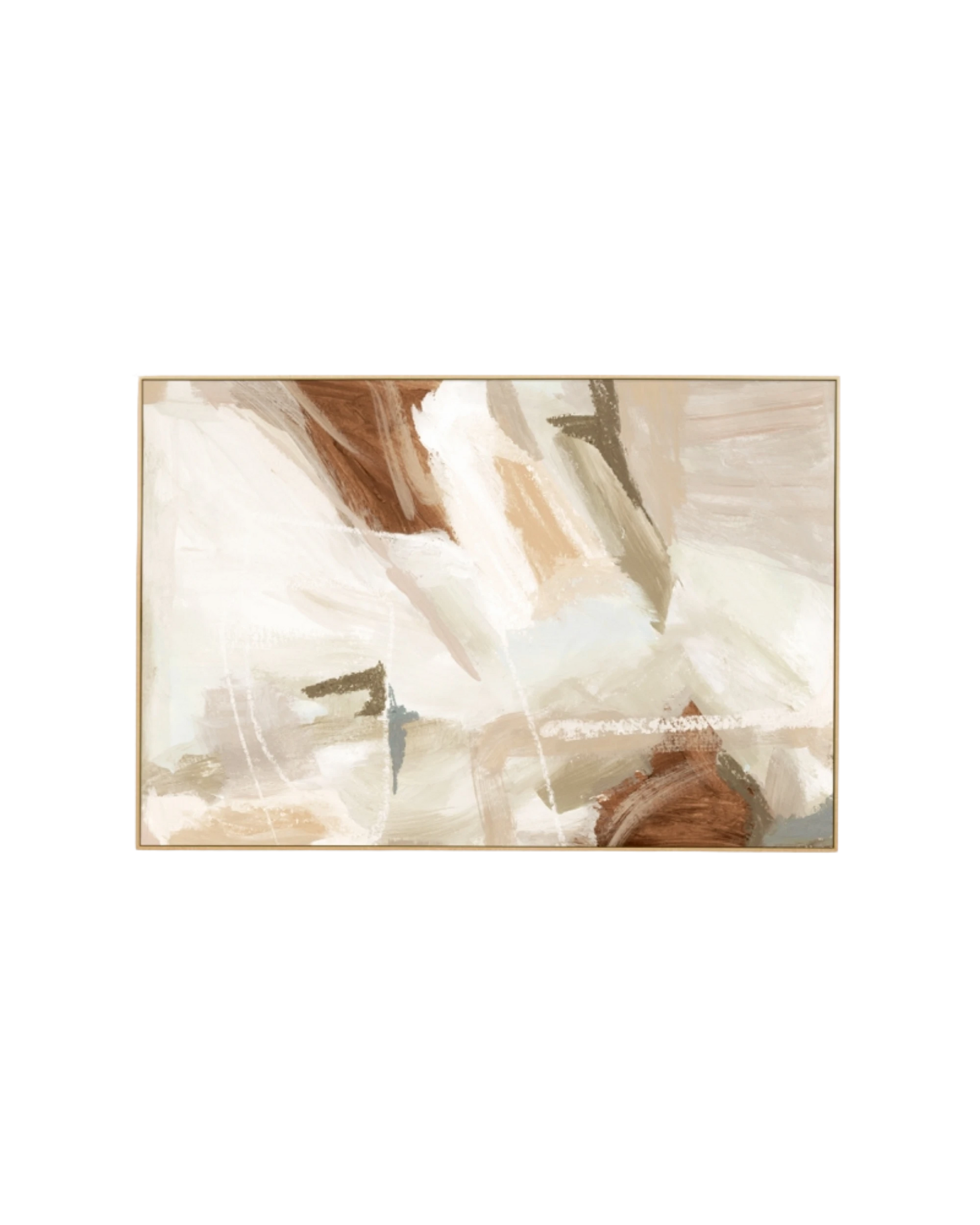 Carter Natural Canvas Print 60cm x 90cm - Light Timber Frame