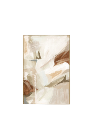Carter Natural Canvas Print 80cm x 120cm - Light Timber Frame