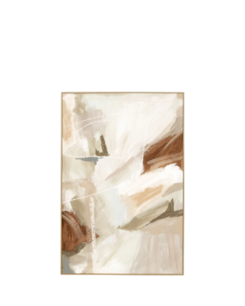 Carter Natural Canvas Print 80cm x 120cm - Light Timber Frame