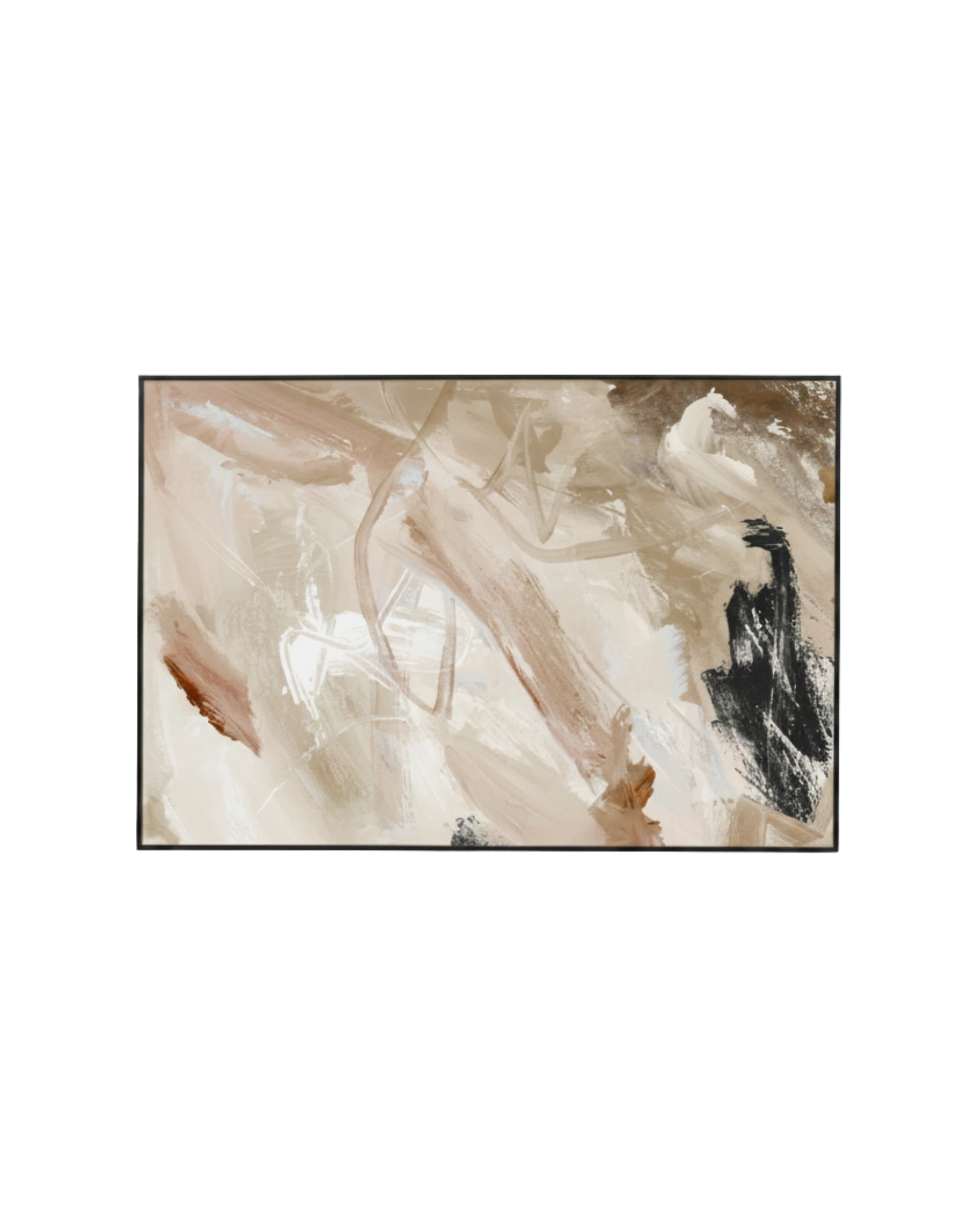 Carmen Nutmeg 1 Canvas Print 60cm x 90cm - Black Frame