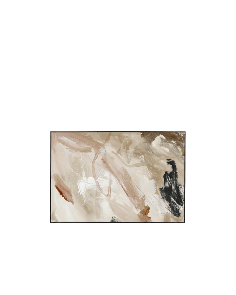 Carmen Nutmeg 1 Canvas Print 60cm x 90cm - Black Frame